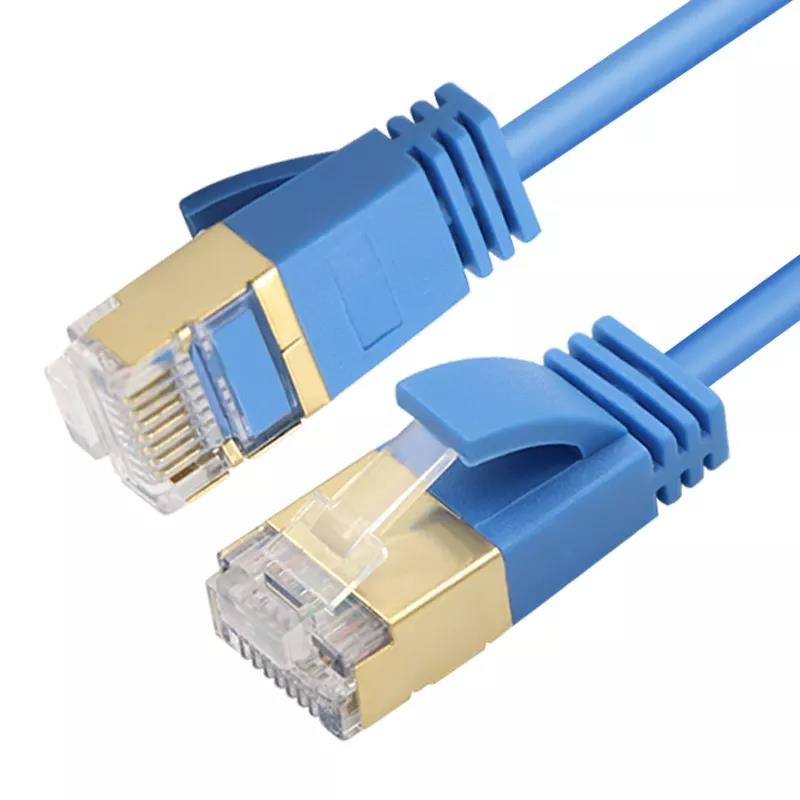 cat6a cat7 Slim Patch Cable Blue Color