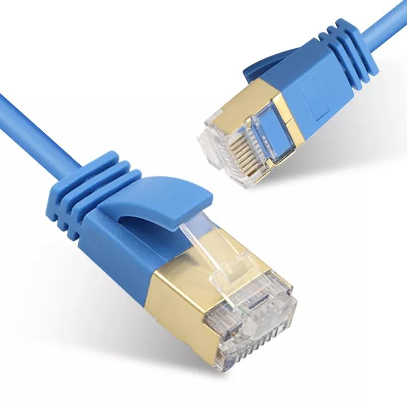 cat6a cat7 Slim Patch Cable Blue Color