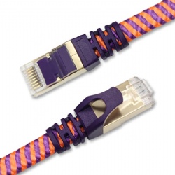 Cat7 Flat Cable with Nylon Braided