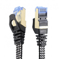 Cat7 Flat cable with Nylon braided