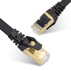 Cat7 Flat cable 32awg Black