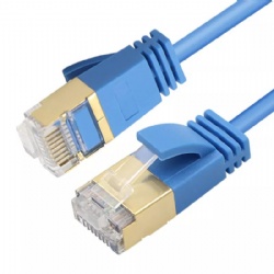 cat6a cat7 Slim Patch Cable Blue Color