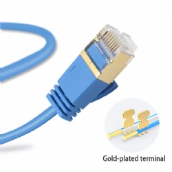 cat6a cat7 Slim Patch Cable Blue Color