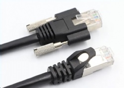 High Speed Vision Industrial Camera Ethernet Cable Cat6A/7 Network SFTP Rj45 8p With Lock Screw